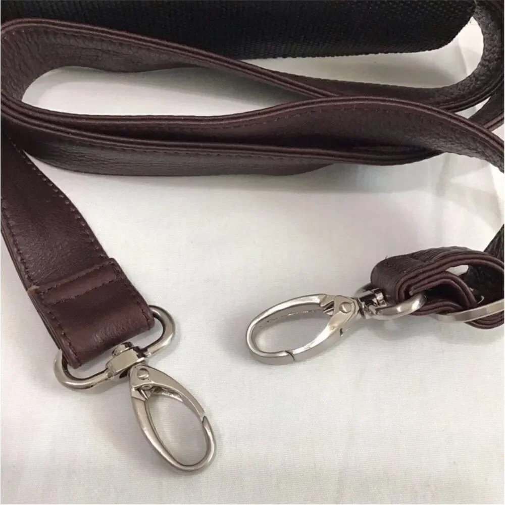 Levenger Brown Laptop Bag Briefcase Adjustable Shoulder Strap